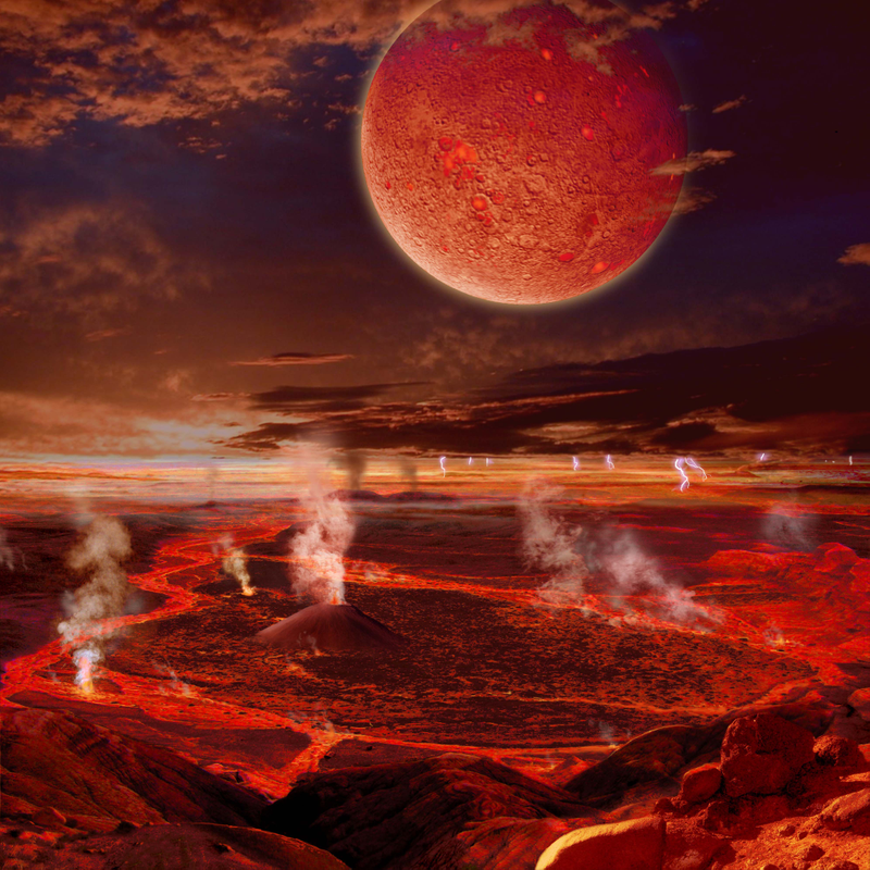 Illustration for article titled New Theory: A "Hit and Run" Accident Created Our Moon